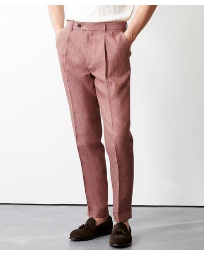Todd Synder X Champion Italian Linen Madison Trouser - Red