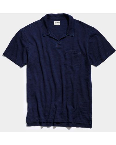 Todd Synder X Champion Indigo Slub Jersey Montauk Polo - Blue