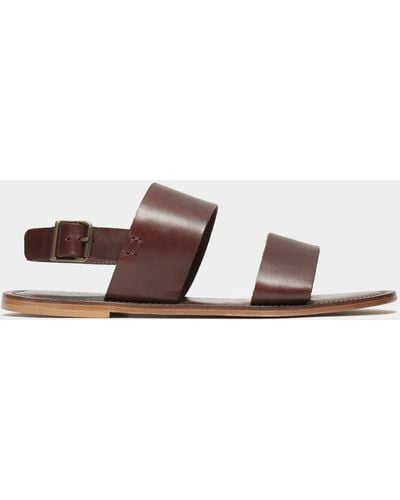 Todd Synder X Champion Tuscan Leather Double Strap Sandal - Brown