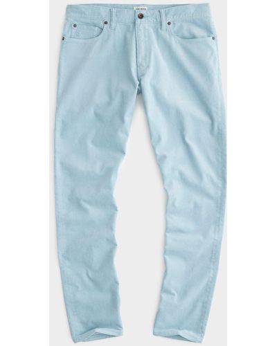 Todd Synder X Champion Slim Fit 5-pocket Corduroy Pant - Blue