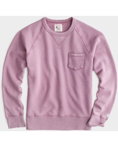 Todd Synder X Champion Sun-faded Midweight Pocket Sweatshirt - Pink