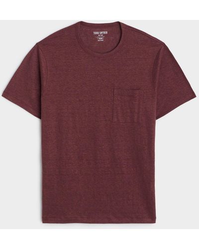 Todd Synder X Champion Linen Jersey T-shirt - Red