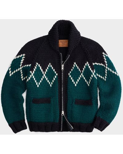 Todd Synder X Champion Triangle Hand-knit Cardigan Jacket - Green