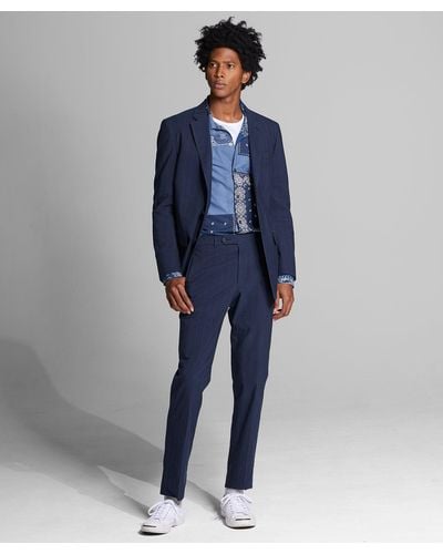 Todd Synder X Champion Italian Cotton Wool Suit Jacket - Blue
