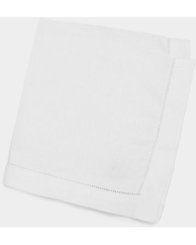 Todd Synder X Champion Ajour Edge Pocket Square In White