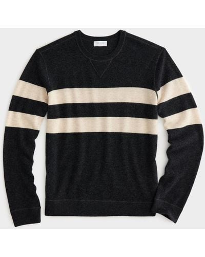 Todd Synder X Champion Cashmere Stripe Sweatshirt - Black