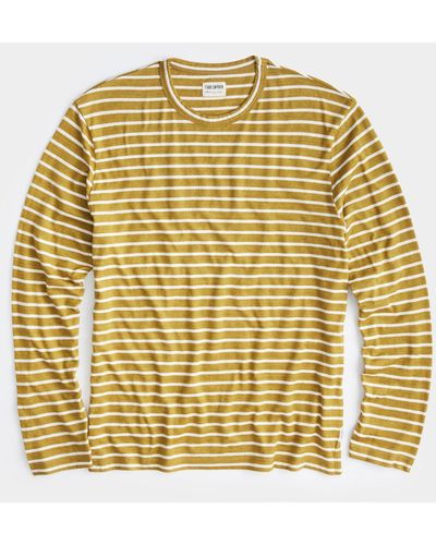 Todd Synder X Champion Issued By: Japanese Nautical Striped Tee - Metallic