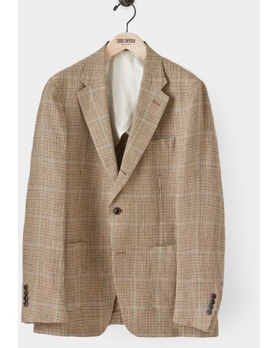 Todd Synder X Champion Houndstooth Madison Jacket - Natural