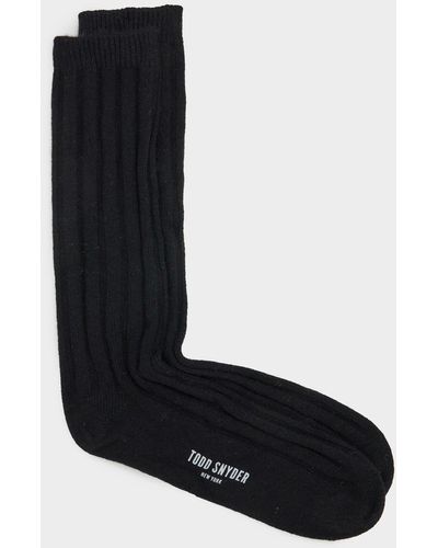 Todd Synder X Champion Cashmere Solid Sock - Black