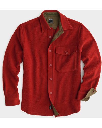 Todd Synder X Champion Italian Boucle Overshirt - Red
