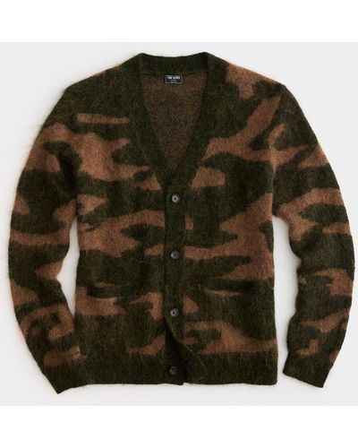Todd Synder X Champion Camo Mohair Cardigan - Green