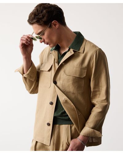 Todd Synder X Champion Linen Two-pocket Overshirt - Natural