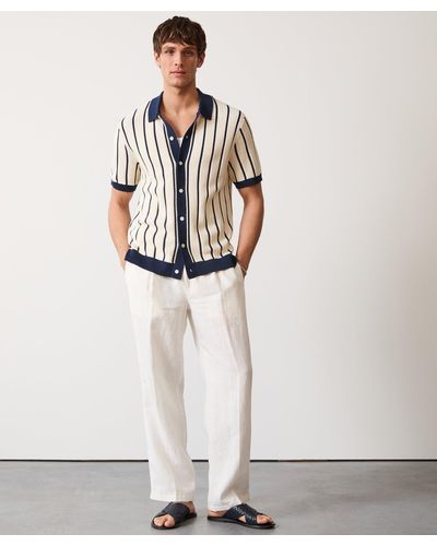 Todd Synder X Champion Irish Linen Relaxed Leisure Pant - White