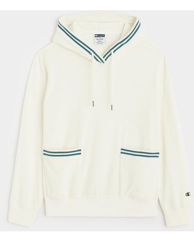 Todd Synder X Champion Tipped Terry Popover Hoodie - Natural