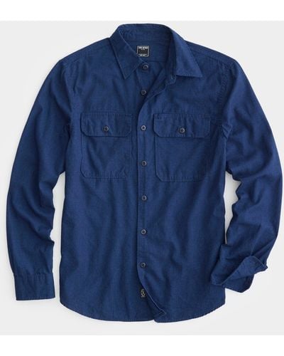 Todd Synder X Champion Two Pocket Selvedge Shirt - Blue