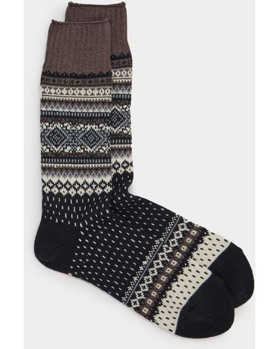 Chup Socks Chup Log Home Cotton Sock - Black