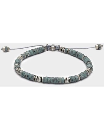 MAOR Lazuli Bracelet In Turquoise - Metallic