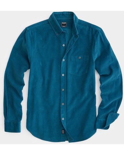 Todd Synder X Champion Fine Corduroy Button-down Shirt - Blue