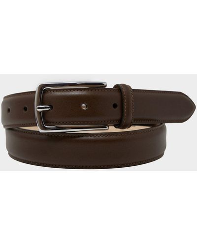 Todd Synder X Champion Classic Leather Dress Belt - Brown