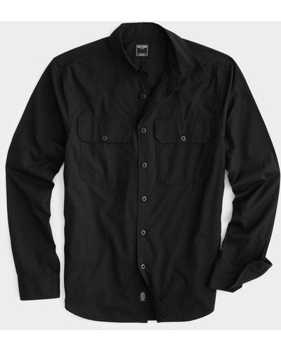Todd Synder X Champion Two Pocket Poplin Shirt - Black