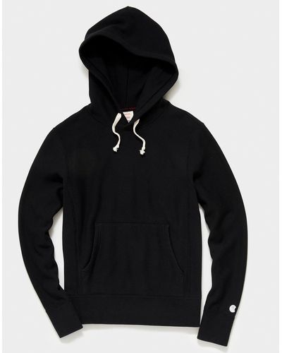 Todd Synder X Champion Midweight Popover Hoodie Sweatshirt - Black