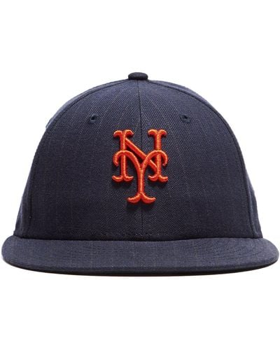 NEW ERA HATS New York Mets Cap In Navy Pinstripe - Blue