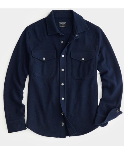 Todd Synder X Champion Wool Cashmere Military Shirt - Blue