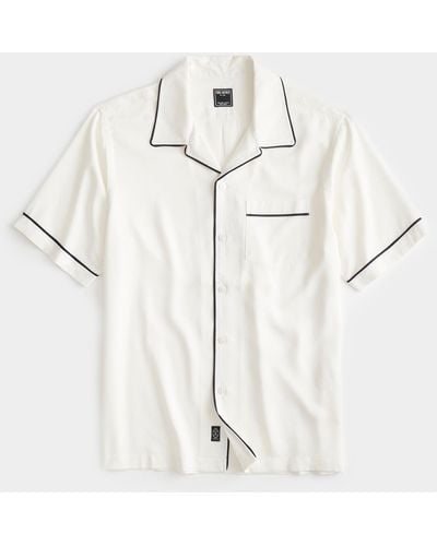 Todd Synder X Champion Japanese Tipped Rayon Lounge Shirt - Natural