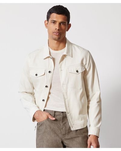 Todd Synder X Champion Italian Lightweight Dylan Jacket In Cream - Natural