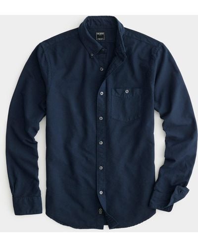 Todd Synder X Champion Slim Fit Garment-dyed Favorite Oxford - Blue