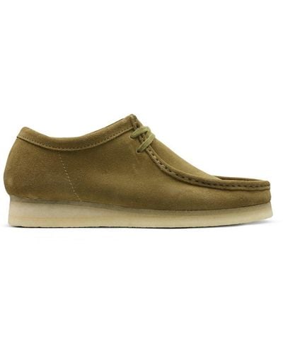Clarks Wallabee Olive Suede - Green
