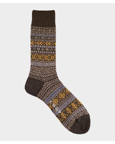 Chup Socks Chup Quiet Forest Wool Sock - Brown