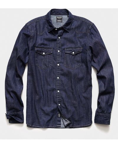 The Todd Snyder Denim Western Shirt Is A Men's Closet Must-Have