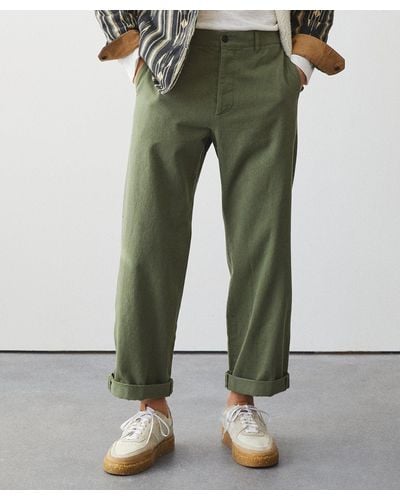 Todd Synder X Champion Japanese Relaxed Fit Selvedge Chino - Green