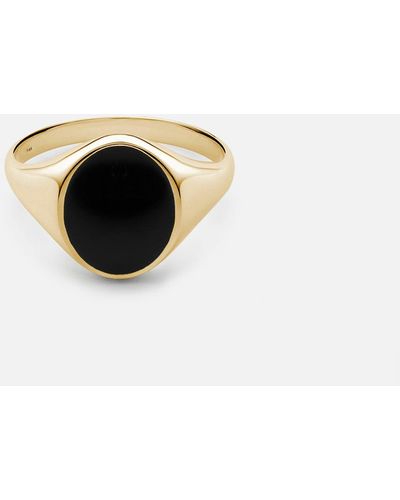 Miansai Heritage Ring, Gold Vermeil - White