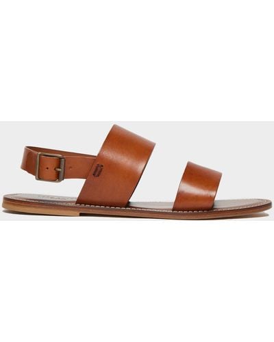 Todd Synder X Champion Tuscan Leather Double Strap Sandal - Brown