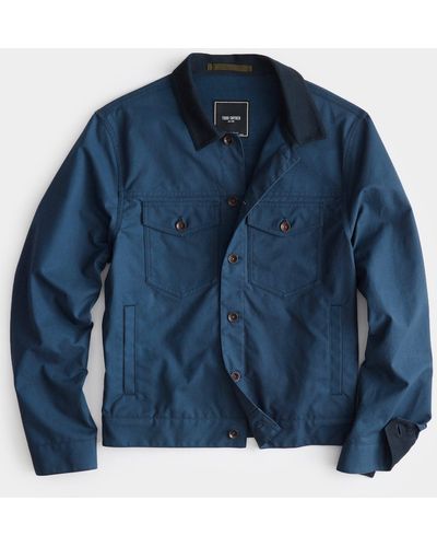 Todd Synder X Champion English Waxed Dylan Jacket - Blue