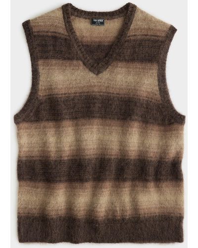 Todd Synder X Champion Ombre Mohair Vest - Brown