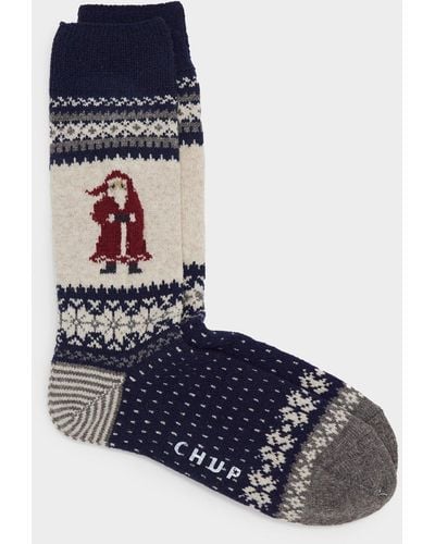 Chup Socks Chup Santa Wool Sock - Blue