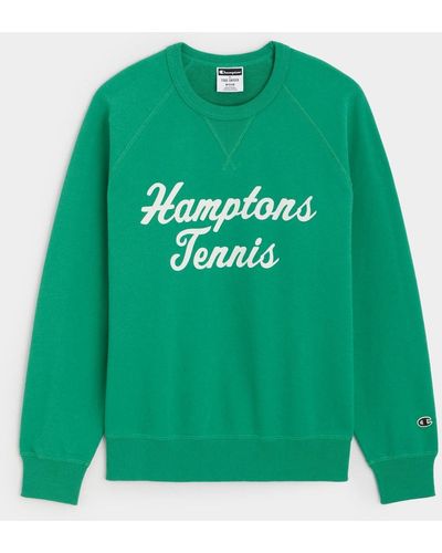 Todd Synder X Champion Hamptons Tennis Club Crewneck Sweatshirt - Green