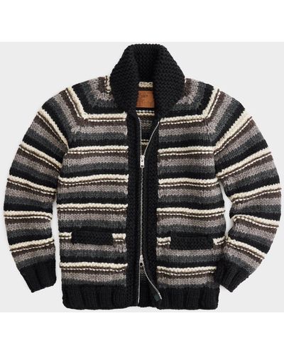 Todd Synder X Champion Triangle Hand-knit Cardigan Jacket - Black