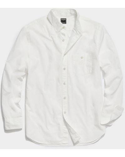 Todd Synder X Champion Classic Fit Favorite Poplin Shirt - White