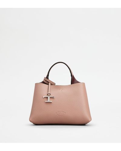 Tod's Bag In Leather Micro - Pink