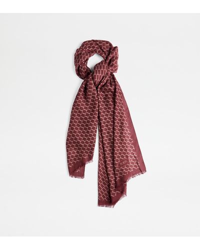 Tod's Scarf In Wool - Red