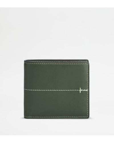 Tod's Wallet In Leather - Green