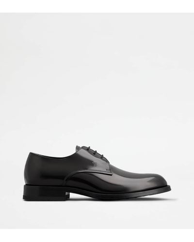 Tod's Lace-ups In Leather - Black