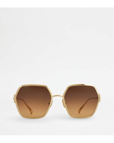 Tod's Hexagonal Sunglasses - Brown