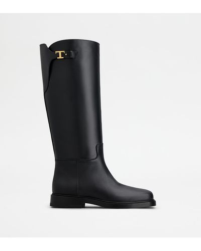 Tod's Stiefel aus Leder - Schwarz