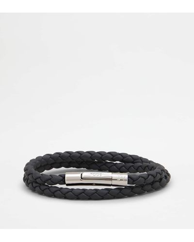 Tod's Mycolors Bracelet In Leather - Black