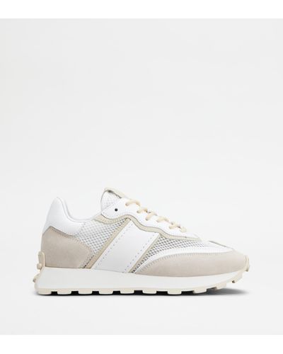 Tod's Trainers In Suede And Fabric - White